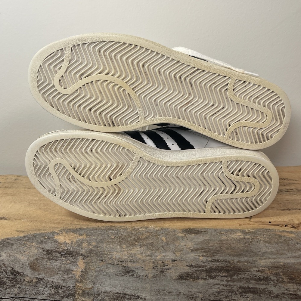 Men's Adidas Superstar 2 White Leather Athletic Tennis‎ Shoes G17068 - 7.5 READ - Picture 9 of 10